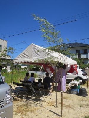 明石市で地鎮祭